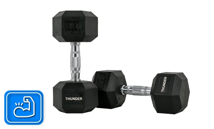 Гантель шестигранна THUNDER 12,5 кг - Фото 5 Гантель шестигранна THUNDER 12,5 кг - изображение 5