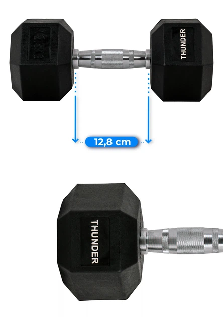 Гантель шестигранна THUNDER 12,5 кг - Фото 8 Гантель шестигранна THUNDER 12,5 кг - изображение 8