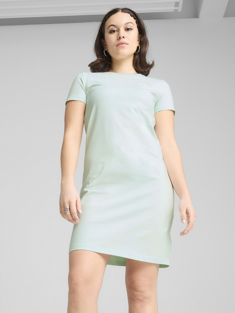 Сукня-футболка коротка літня жіноча Puma Ess Small No. 1 Logo Sli Dress 68497450 M Peaceful Blue (4067983675461) - зображення 1