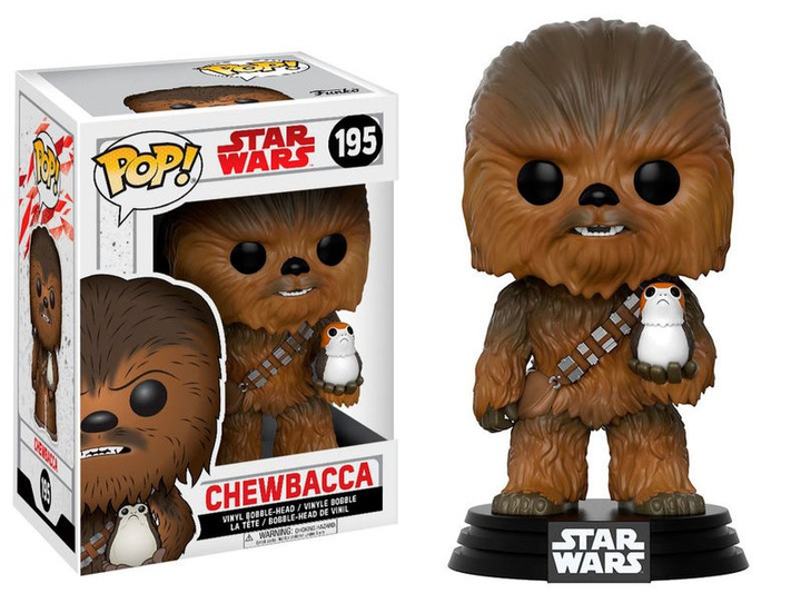 Figurka Funko Pop! Star Wars Chewbacca with Porg 9 cm (889698147484) - obraz 2