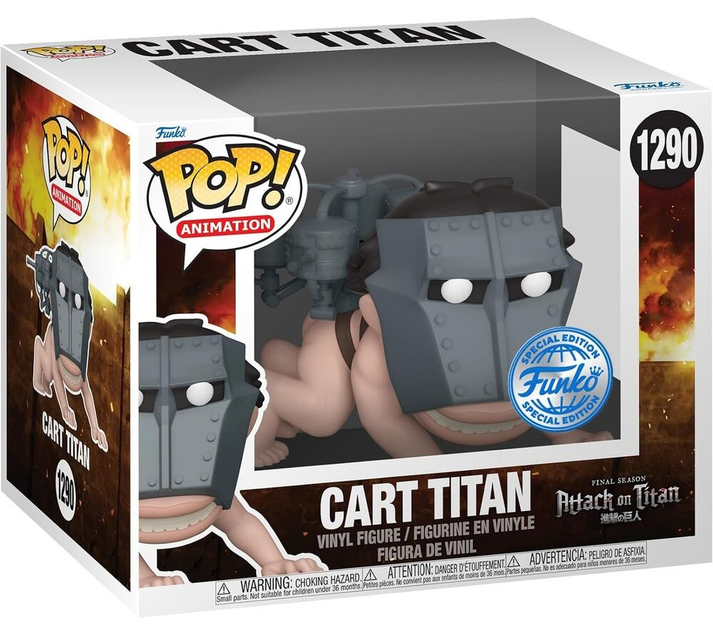 Фігурка Funko Pop! Super Attack On Titan Cart Titan Exclusive 9 см (889698691987) - зображення 2