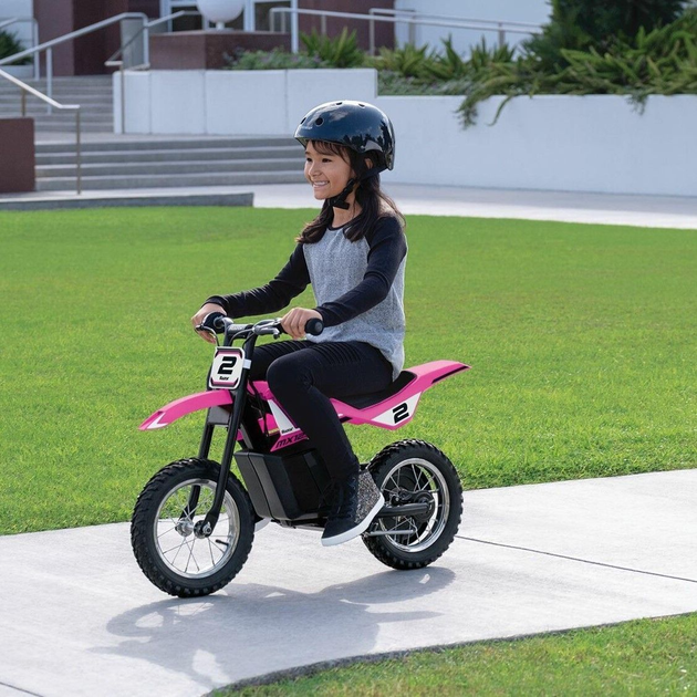 Мотоцикл електричний для дітей Razor MX125 Dirt Рожевий (845423025373) - зображення 7