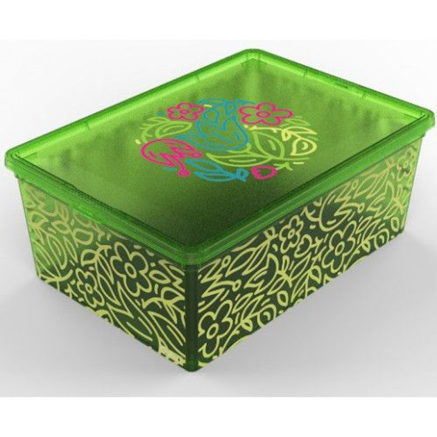 Коробка для хранения QUTU Light Box Flouresent Green (25л) - изображение 1