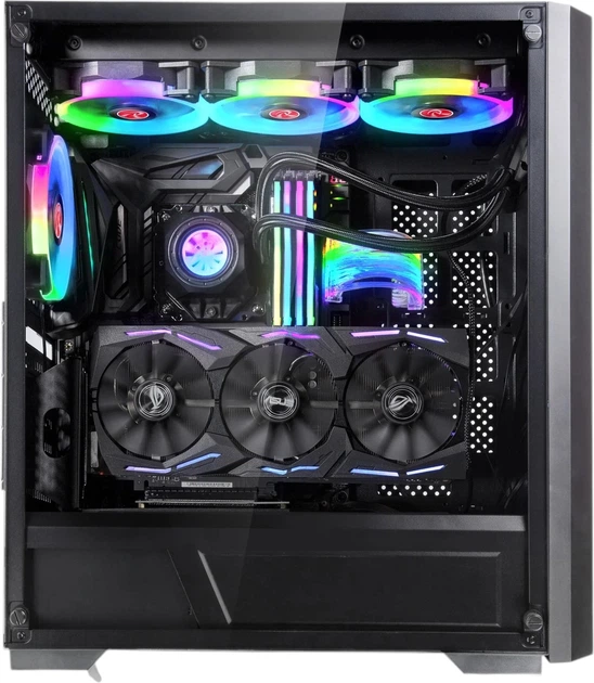 Obudowa Raijintek Ponos MS4 Coating Black (0R20B00197) - obraz 3