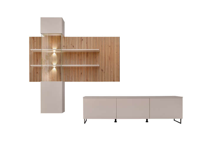 Мебельная стенка Gusto LUX A ASM CAS GTW A Cashmere/Artrisan - Фото 2 Мебельная стенка Gusto LUX A ASM CAS GTW A Cashmere/Artrisan - изображение 2