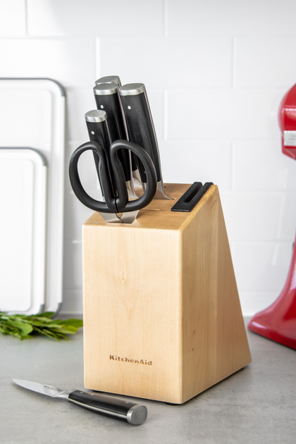 Набор ножей с подставкой KitchenAid Classic 6 предметов и точилка (KO6PSTSNOBG) - изображение 16
