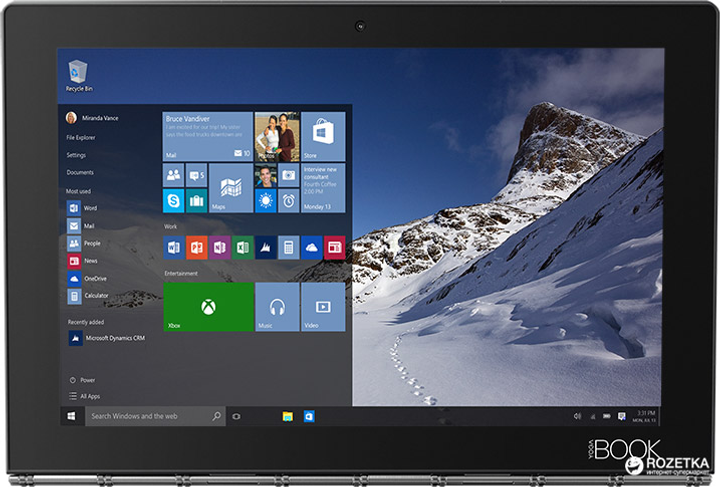 Windowsタブレット本体 Lenovo YOGA BOOK YB1-X91F Купить LENOVO Yoga Book YB1-X91F (ZA150018UA) Black по цене