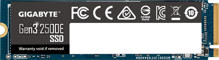 SSD диск Gigabyte Gen3 2500E 2TB M.2 NVMe PCIe 3.0 x4 3D NAND (G325E2TB) - зображення 5