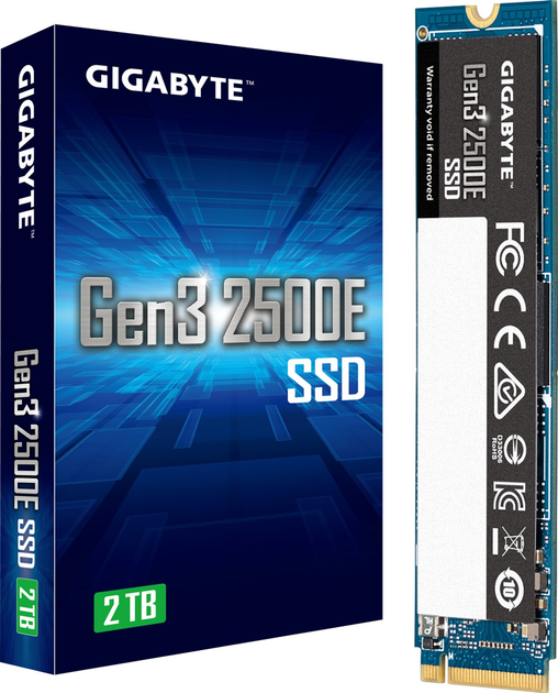 SSD диск Gigabyte Gen3 2500E 2TB M.2 NVMe PCIe 3.0 x4 3D NAND (G325E2TB) - зображення 6
