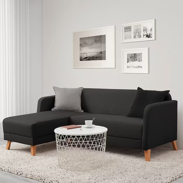 Диван 3-х местный LINANAS IKEA 905.122.42 темно-серый - изображение 4