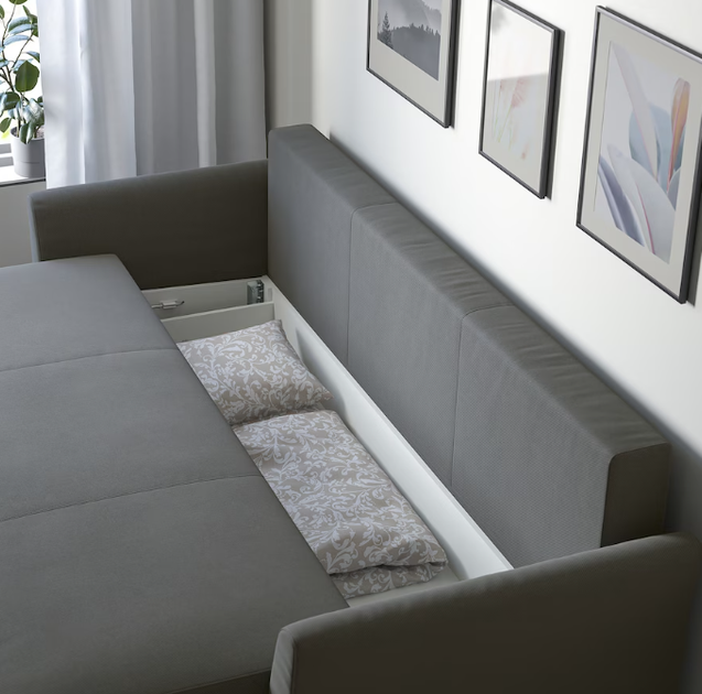 Диван 3-х местный HOLMSUND IKEA 595.169.40 темно-серый - изображение 4