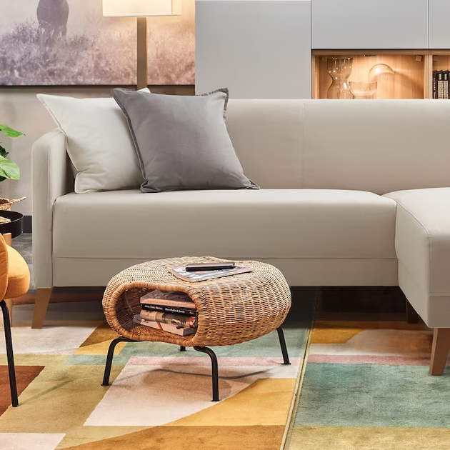 Диван 3-х местный LINANAS IKEA 305.122.35 бежевый - изображение 2
