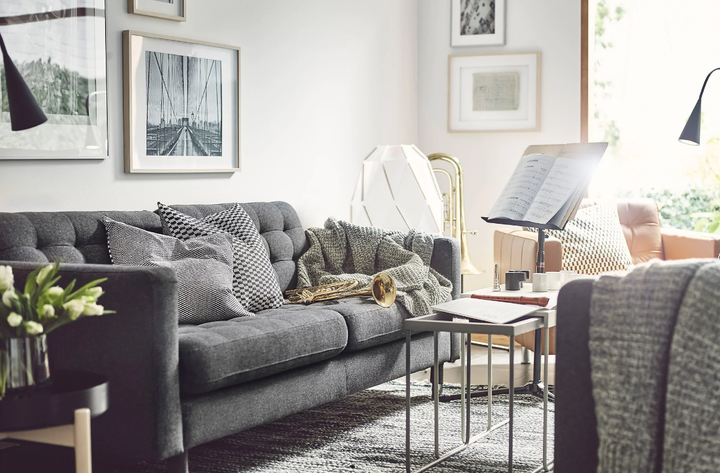 Диван 2-місний LANDSKRONA IKEA 492.702.79 сірий/дерево - зображення 2