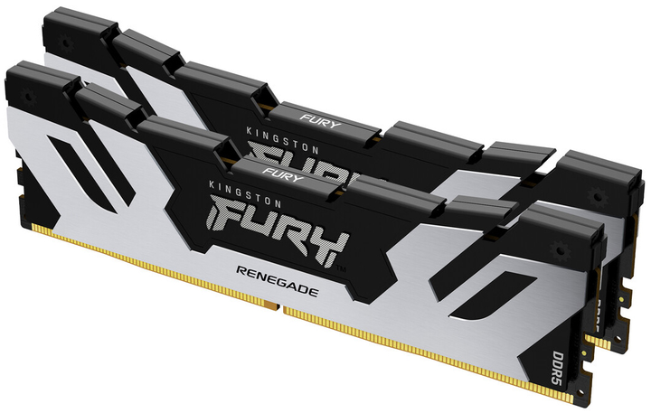 Оперативна пам'ять Kingston Fury DDR5-6400 65536MB PC5-51200 (Kit of 2x32768) Renegade Black (KF564C32RSK2-64) - зображення 1