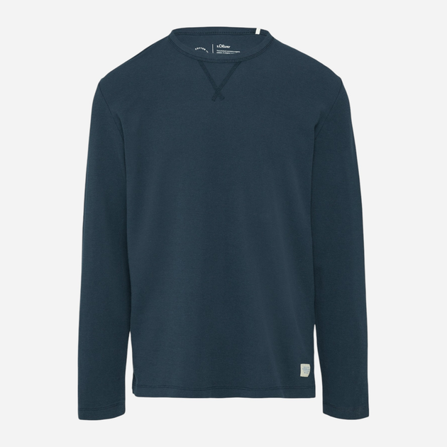 Longsleeve męski s.Oliver 10.3.11.12.130.2161841-5852 L Ciemnogranatowy (4099977030895) - obraz 4