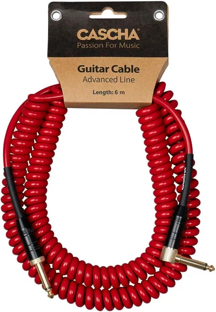 Кабель інструментальний Cascha CCA-G2RD6 (Advanced Line Guitar Cable Curly, Red, 6 м) - Фото 7 Кабель інструментальний Cascha CCA-G2RD6 (Advanced Line Guitar Cable Curly, Red, 6 м) - зображення 7