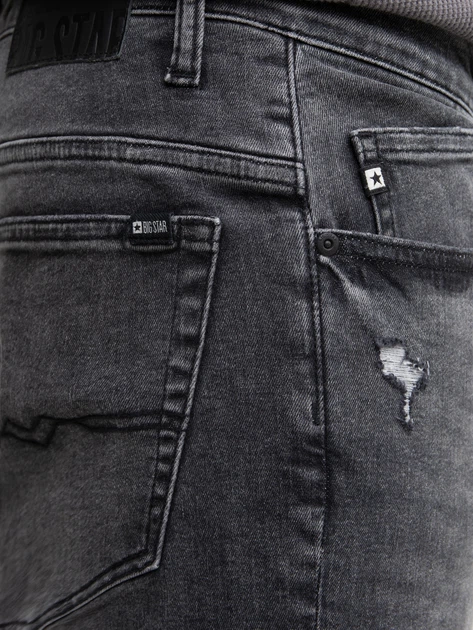 Jeansy slim fit męskie Big Star Jeffray Cropped 898 W36L34 Szare (5900714828318) - obraz 6