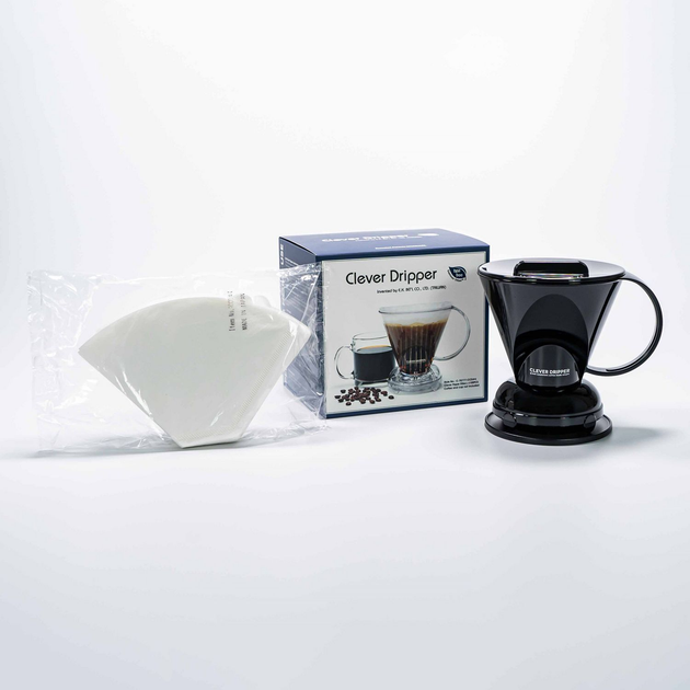 Набір Clever Dripper L Заварник для кави + Паперові фільтри 100 шт Чорний (4715838467432) - зображення 3