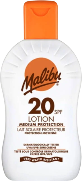 Сонцезахисний лосьйон Malibu SPF 20 200 мл (5025135111396) - зображення 1