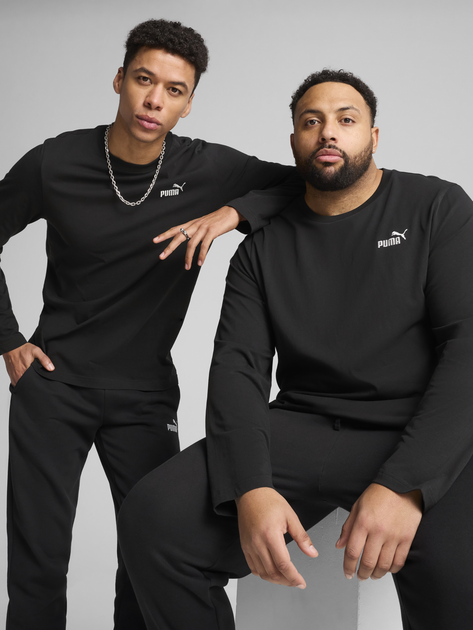 Лонгслив мужской Puma Ess No. 1 Logo Longsleeve Tee 68254601 S Black (4067983315725) 