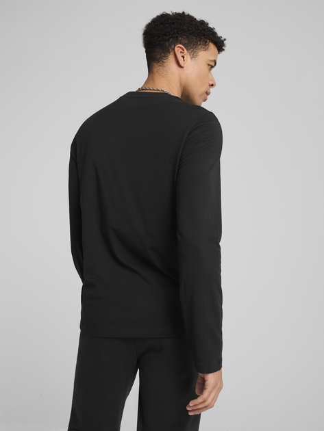 Лонгслив мужской Puma Ess No. 1 Logo Longsleeve Tee 68254601 S Black (4067983315725) 