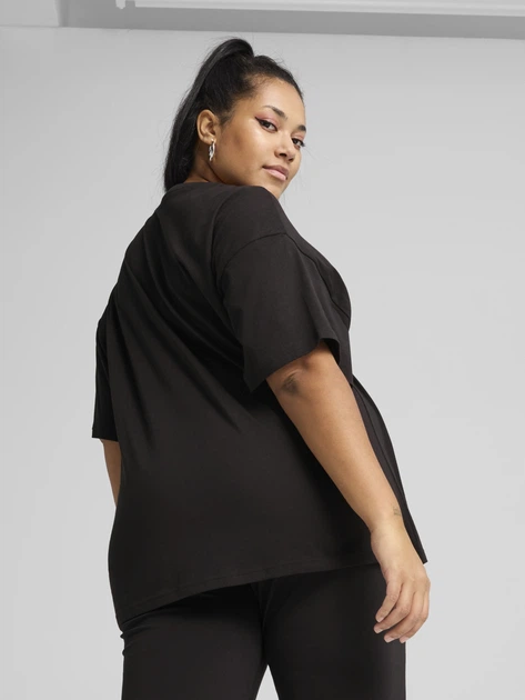 Футболка бавовняна жіноча Puma Ess Relaxed Tee 68497101 XS Чорна (4067983642166) - зображення 2