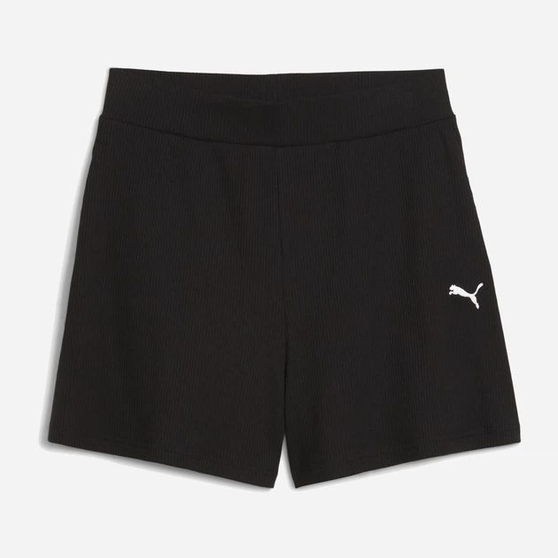 Спортивные шорты женские Puma Ess Elevated High-Rise Rib Shorts 5" 68502601 M Black (4067983495670) - изображение 4
