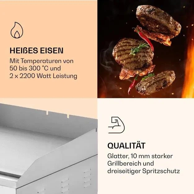 Електричний гриль Klarstein Grillmeile 4400 - изображение 4