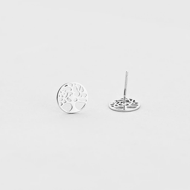 Срібні сережки Minimal 520756 - зображення 3