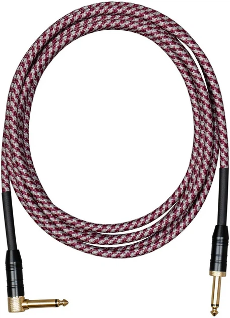 Кабель інструментальний Cascha CCP-G2ARD6 (Professional Line Guitar Cable, Tweed Red, 6 м) - Фото 3 Кабель інструментальний Cascha CCP-G2ARD6 (Professional Line Guitar Cable, Tweed Red, 6 м) - зображення 3