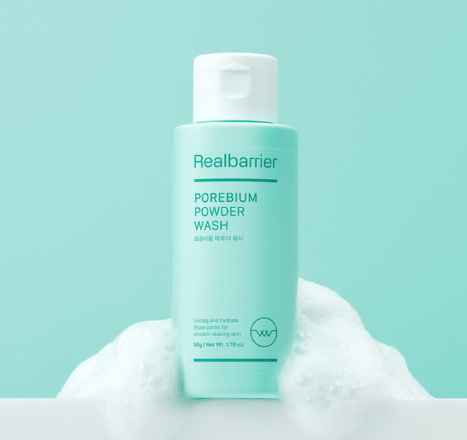 Энзимная пудра с AHA, BHA, PHA, LHA кислотами Real Barrier Porebium Powder Wash 50 г - изображение 6