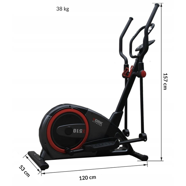 Орбитрек электромагнитный York Fitness X510 - изображение 11