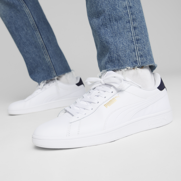 Женские кеды низкие Puma Smash 3.0 L 39098713 36 (3.5UK) 22.5 см Puma White-Puma Navy-Puma Gold (4099683360385) - Фото 2 Женские кеды низкие Puma Smash 3.0 L 39098713 36 (3.5UK) 22.5 см Puma White-Puma Navy-Puma Gold (4099683360385) - изображение 2