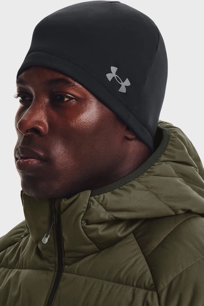 Шапка Under Armour Ua Storm Beanie OSFM Чорний 1365918-001 - Фото 4 Шапка Under Armour Ua Storm Beanie OSFM Чорний 1365918-001 - изображение 4