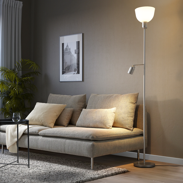 Напольная лампа для чтения HEKTOGRAM IKEA 804.777.10 серебряный - изображение 3