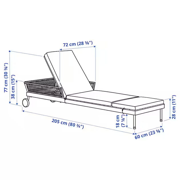 Лежак SEGERON IKEA 794.948.57 - Фото 6 Лежак SEGERON IKEA 794.948.57 - изображение 6