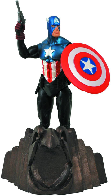 Figurka z akcesoriami Select Diamond Marvel Select Captain America 18 cm (699788108291) - obraz 1