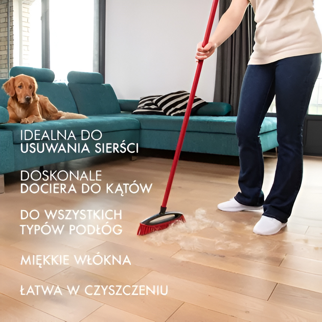 Щітка для підмітання волосся та шерсті Vileda Pet Pro Always Clean без ручки 1 шт (4023103208308) - зображення 7