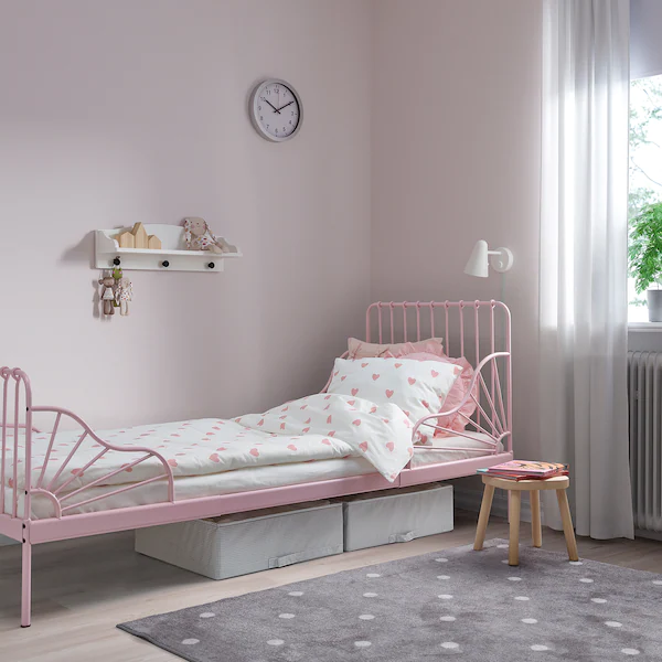 Кровать детская MINNEN IKEA 794.188.06 розовый - изображение 3