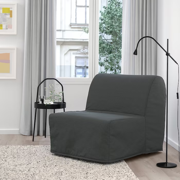 Кресло раскладное LYCKSELE MURBO IKEA 493.870.00 темно-серый - Фото 5 Кресло раскладное LYCKSELE MURBO IKEA 493.870.00 темно-серый - изображение 5