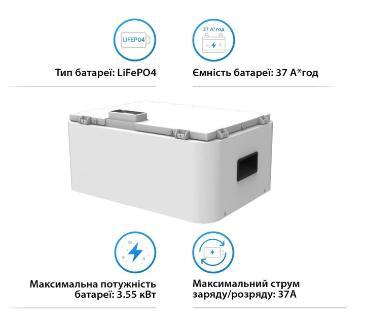 Аккумуляторная батарея модульная Dyness Tower HV9637 3.55KWH 96V 37AH (составляющая комплекта) - изображение 2