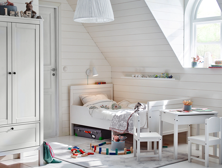 Кровать детская SUNDVIK IKEA 490.460.68 белый - изображение 9