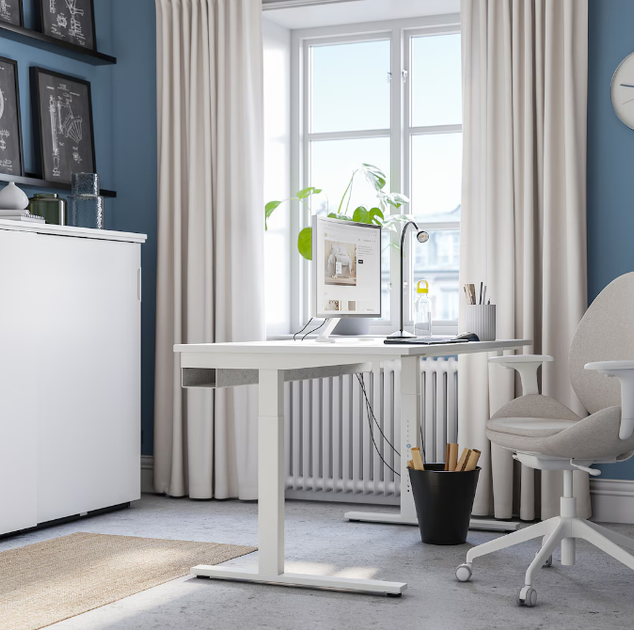 Комп'ютерний стіл MITTZON 140x80 cm IKEA 595.281.13 білий - зображення 4