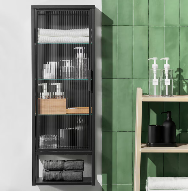 Навісна шафа MOSSJON IKEA 605.677.78 антрацит - Фото 2 Навісна шафа MOSSJON IKEA 605.677.78 антрацит - зображення 2