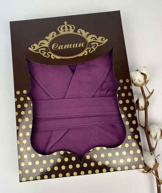 Халат жіночий Maison D'or Coralie Purple L в коробці - зображення 2