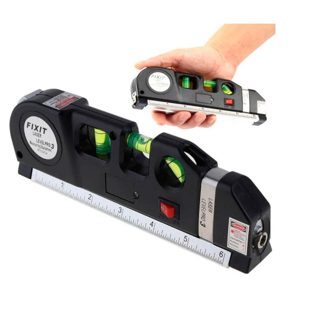 Лазерный уровень Laser Level PRO3 Лазерная рулетка с линейкой - изображение 9