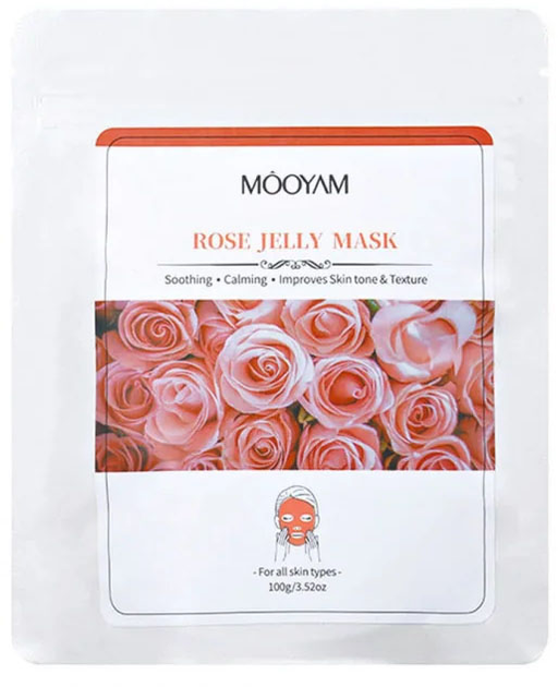 Альгинатная маска Mooyam Rose Jelly Mask с Розой для питания кожи 100 г (6940824104413) - изображение 1