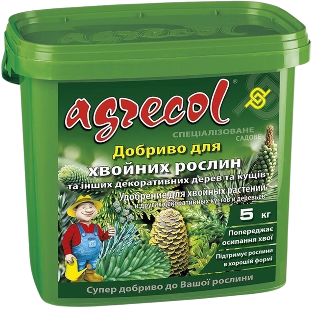 Удобрение Agrecol для хвойных растений 5 кг (2018040434) - Фото 1 Удобрение Agrecol для хвойных растений 5 кг (2018040434) - изображение 1