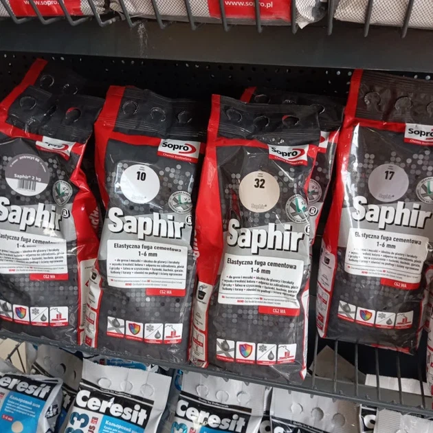 Затирка для швов SOPRO Saphir KARAMEL 38 2 кг - изображение 5