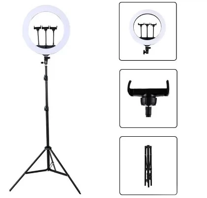 Кольцевая LED лампа RL-21 54 см 60 ВТ и штатив 2.1 м - Фото 12 Кольцевая LED лампа RL-21 54 см 60 ВТ и штатив 2.1 м - изображение 12